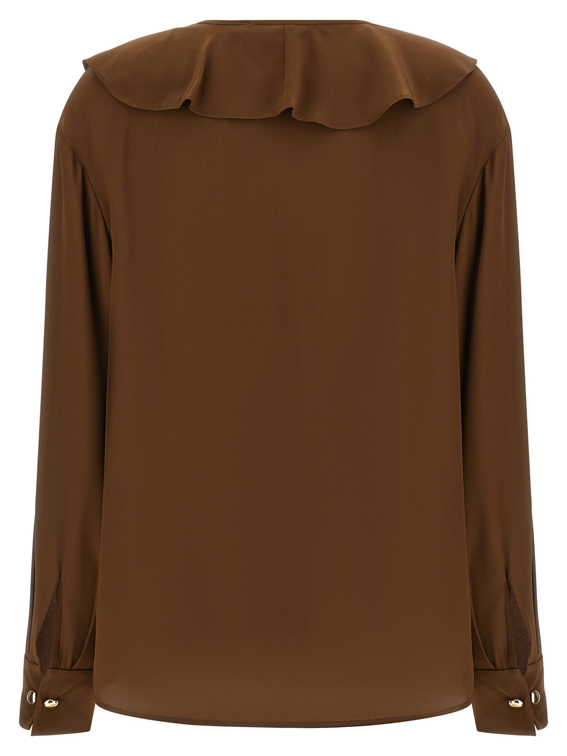 Brown Silk Blouse
