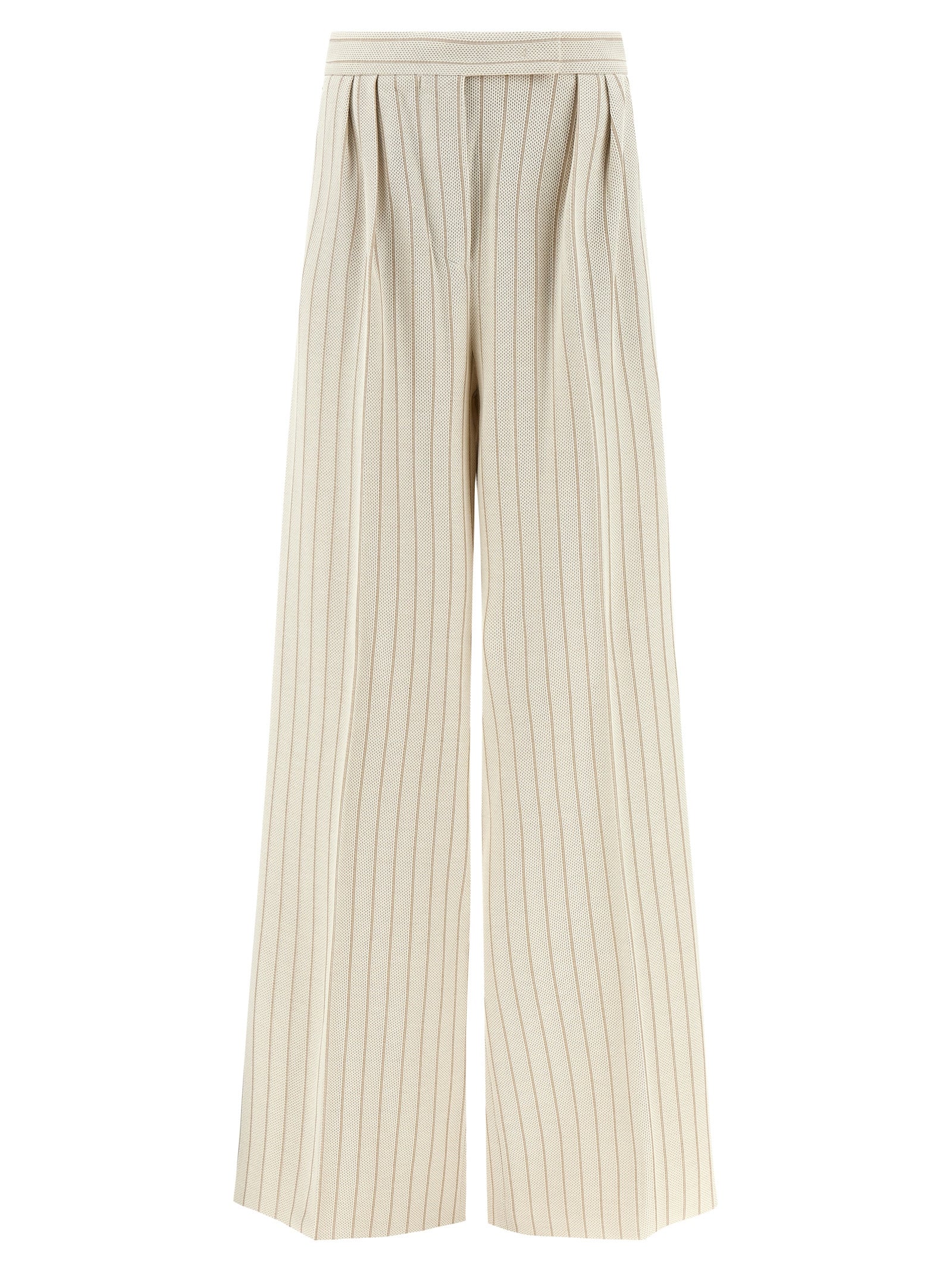 White Cotton Casual Pants