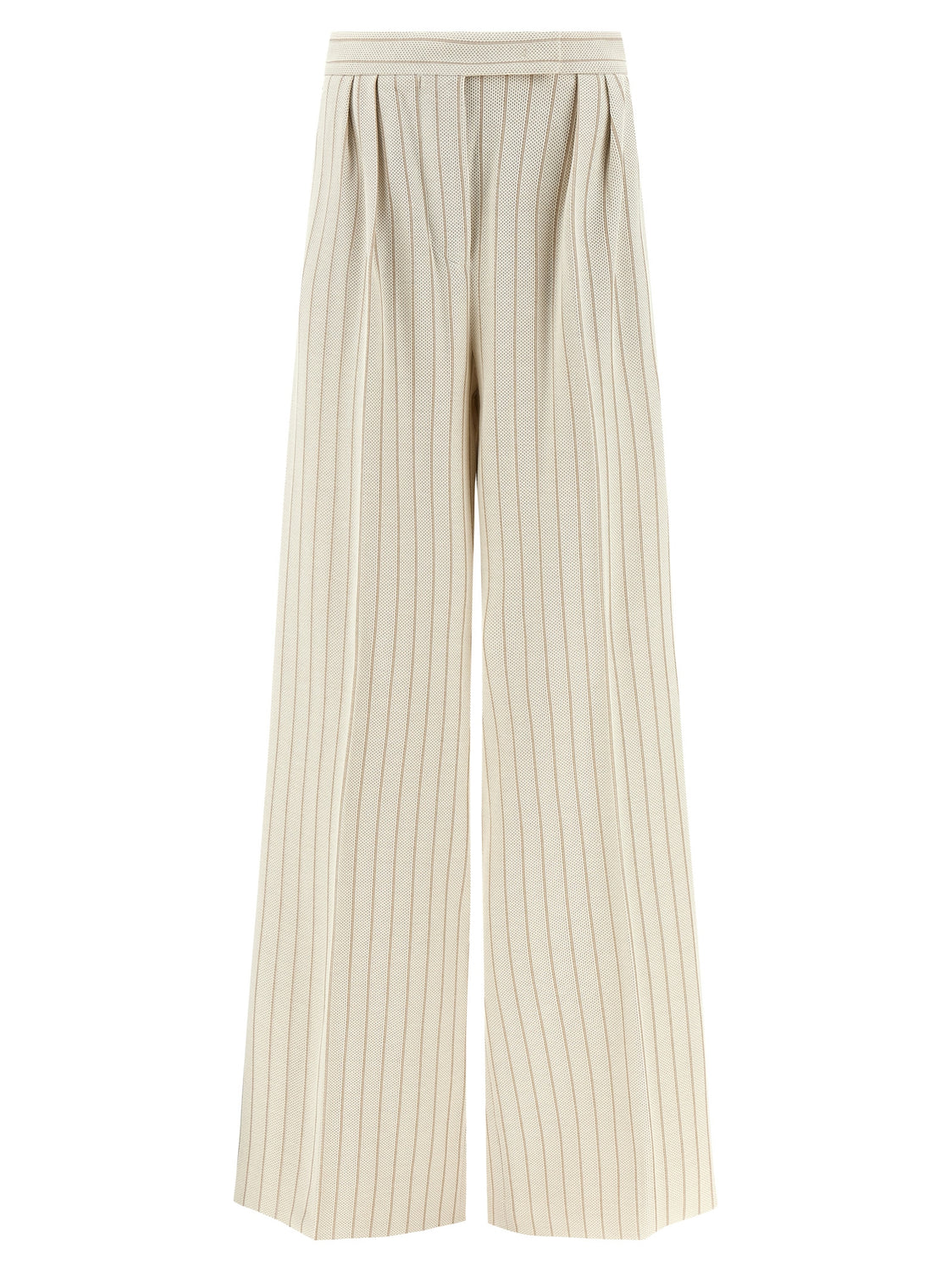 White Cotton Casual Pants