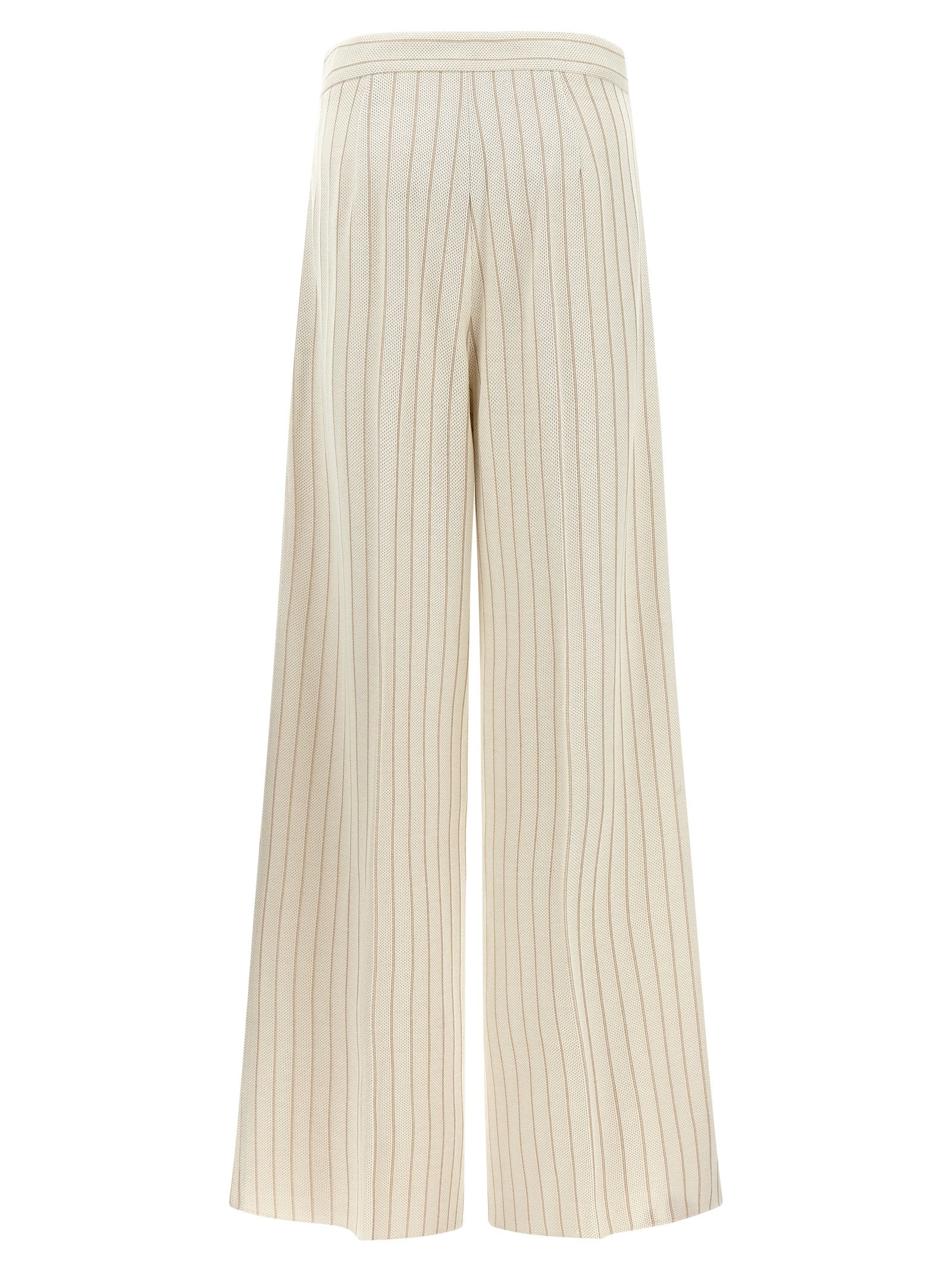 White Cotton Casual Pants