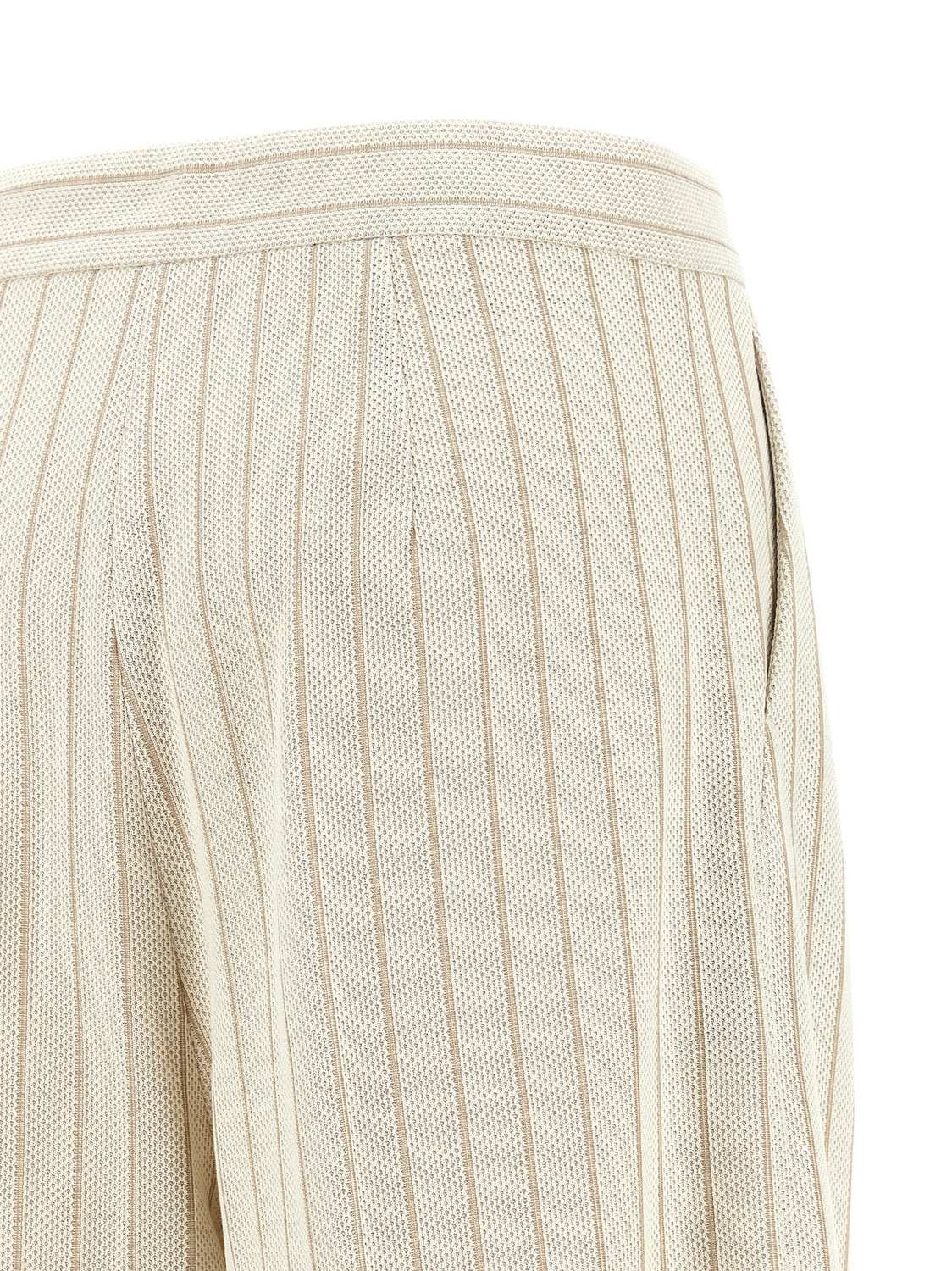 White Cotton Casual Pants
