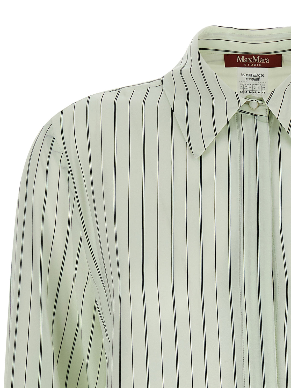 Bicolor Silk Blouse