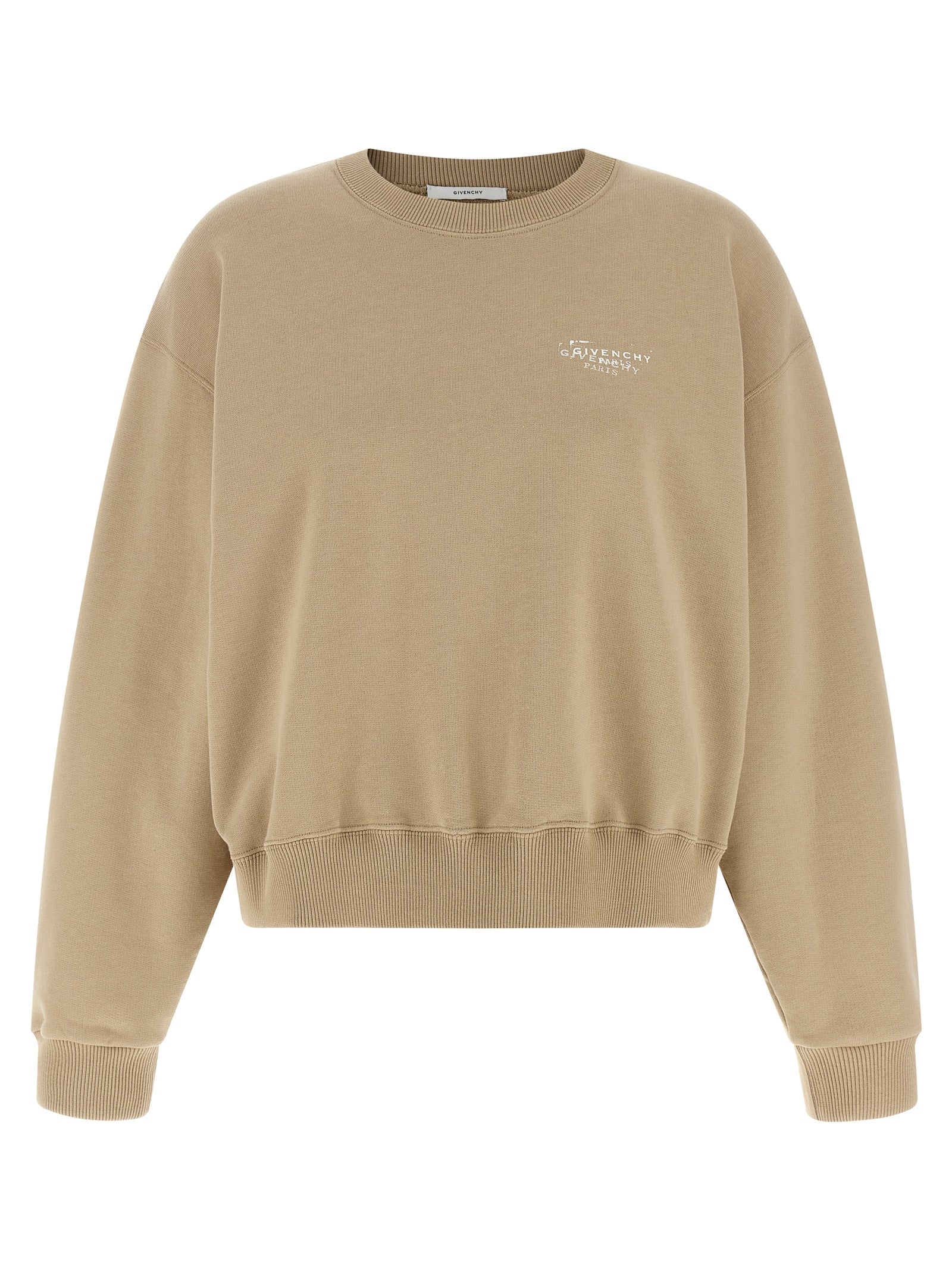 Beige Cotton Sweatshirt