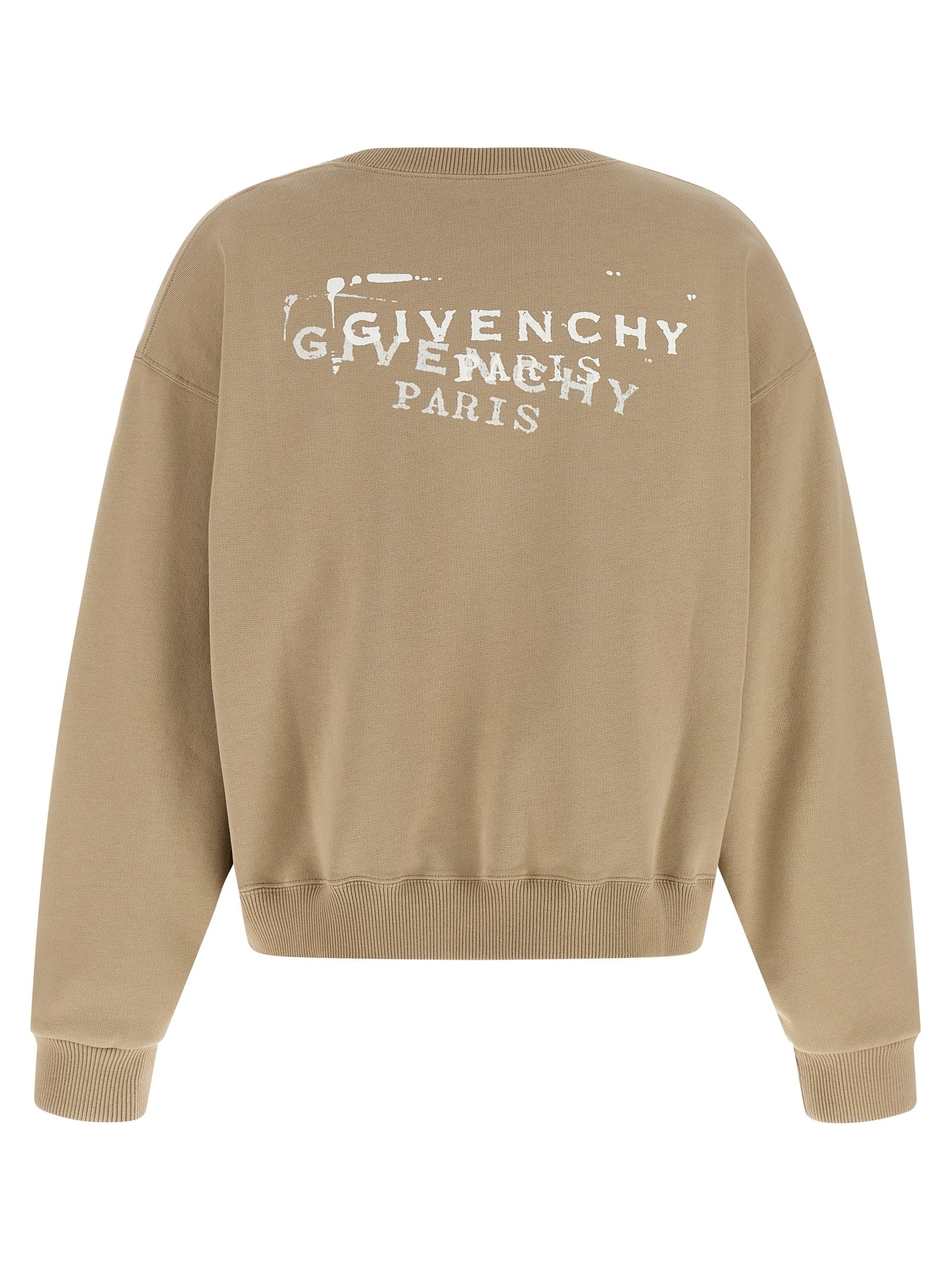 Beige Cotton Sweatshirt