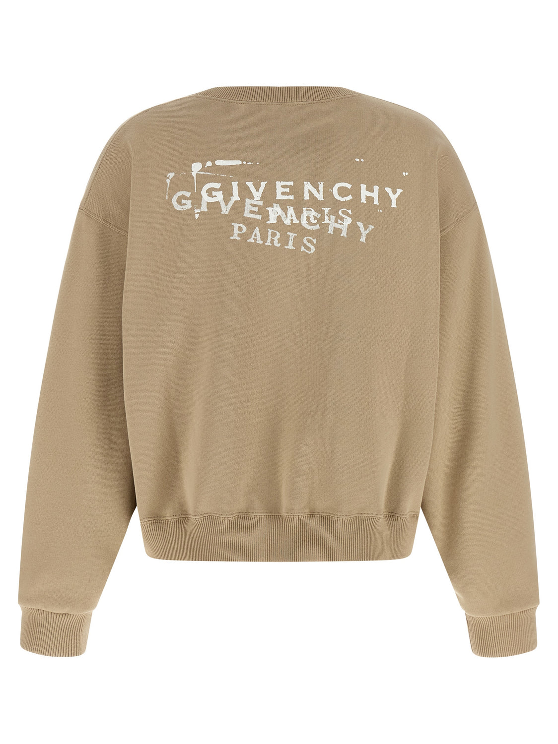Beige Cotton Sweatshirt