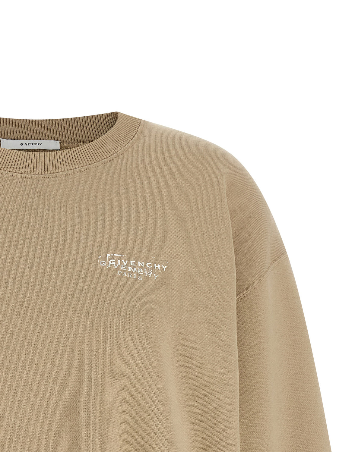 Beige Cotton Sweatshirt