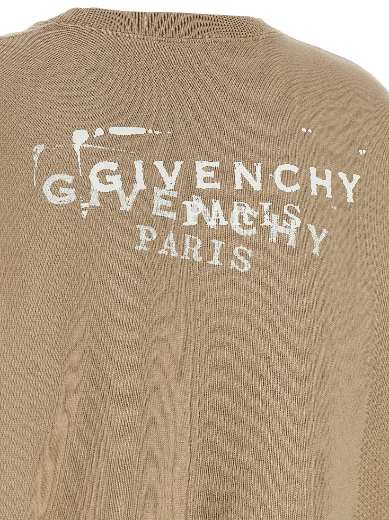 Beige Cotton Sweatshirt