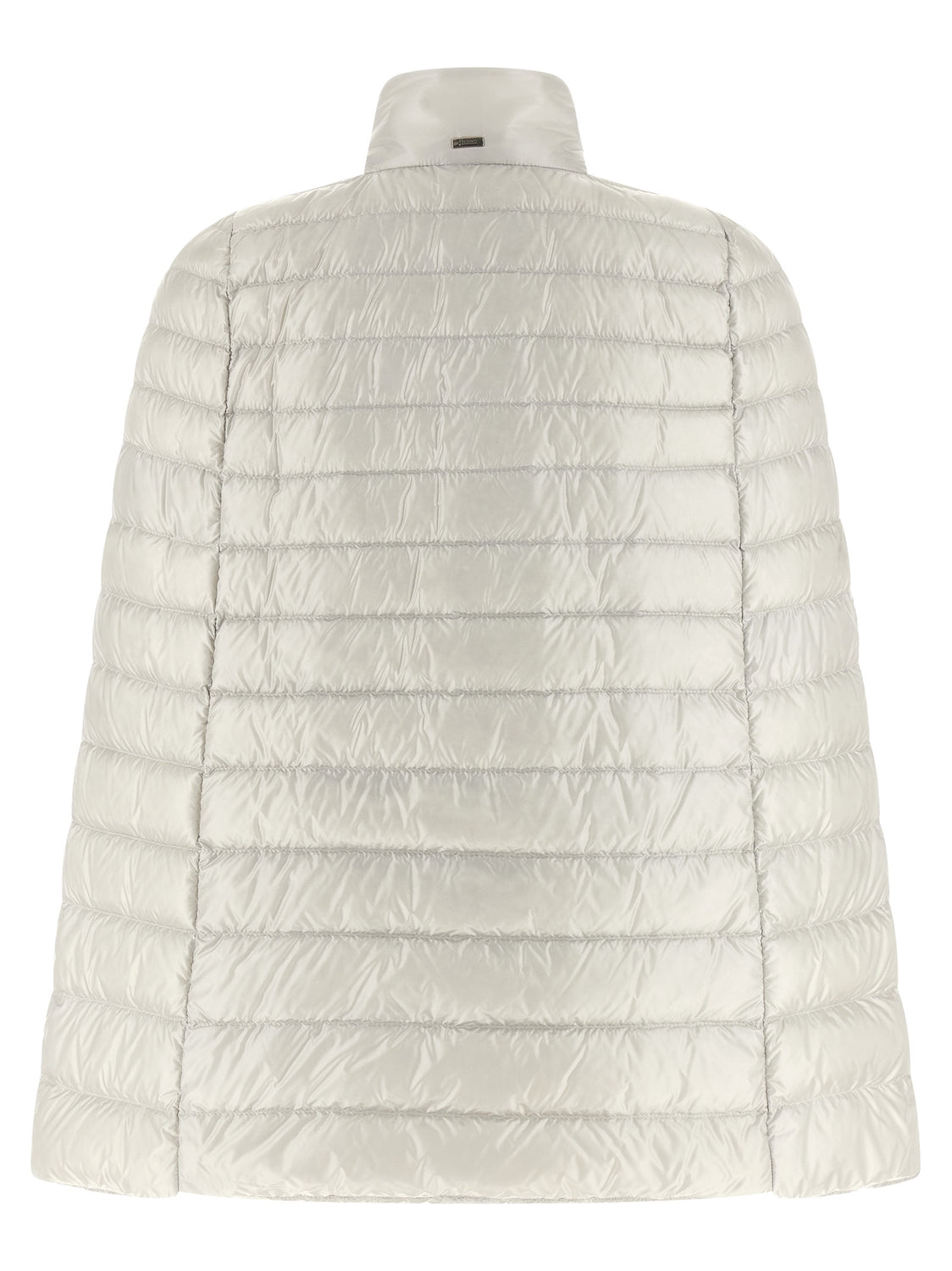 Gray Polyamide Full-Length Jacket