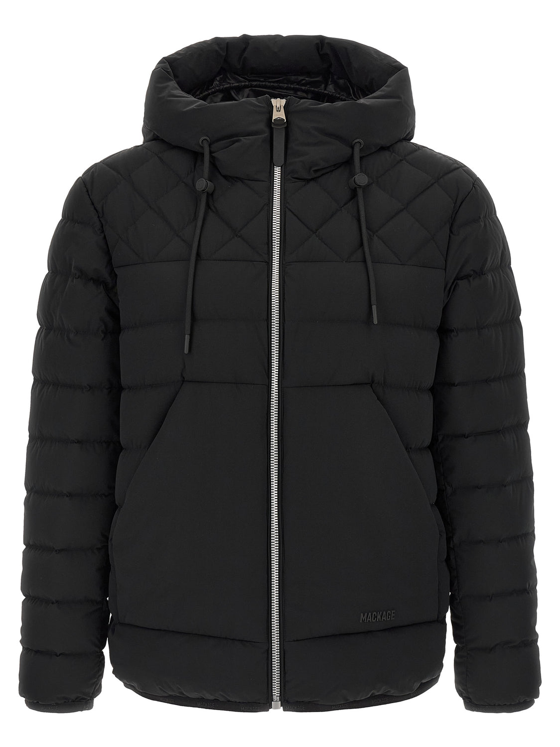 Black Nylon Full-Length Jacket