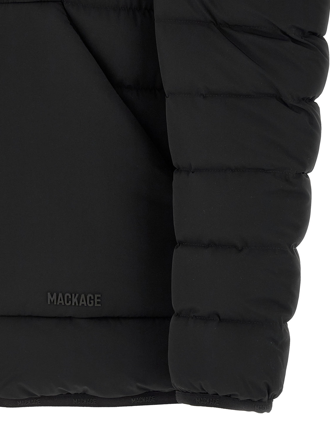 Black Nylon Full-Length Jacket