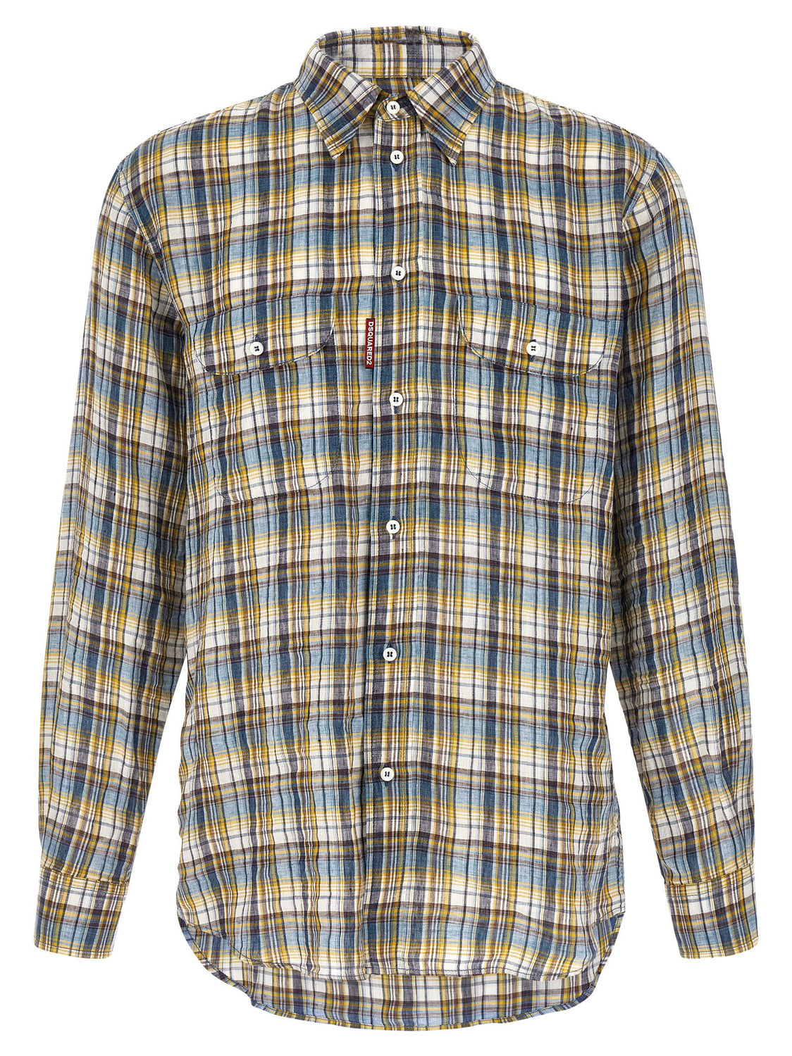 Multicolor Linen Blouse