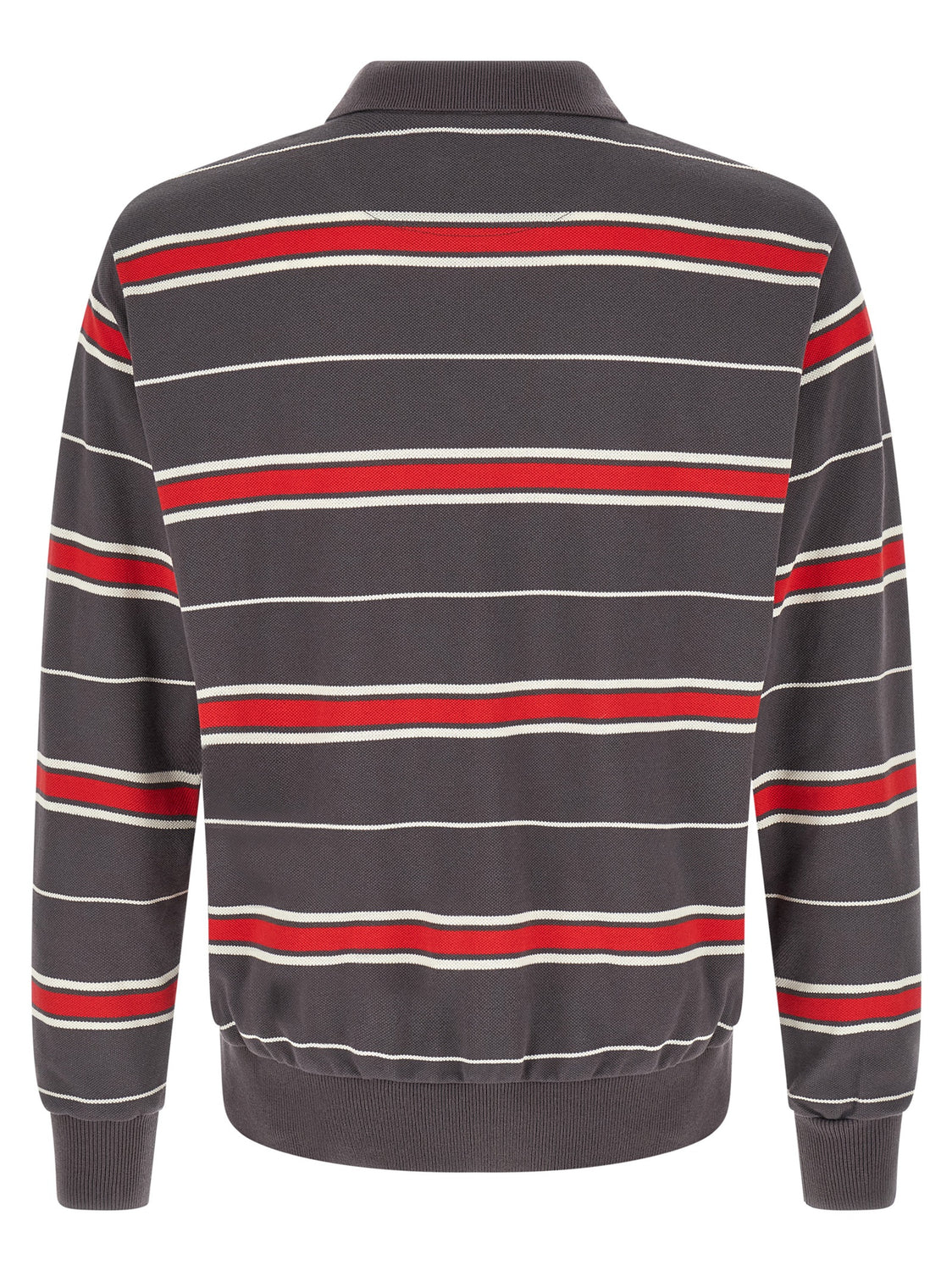 Gray Cotton Polo Shirt