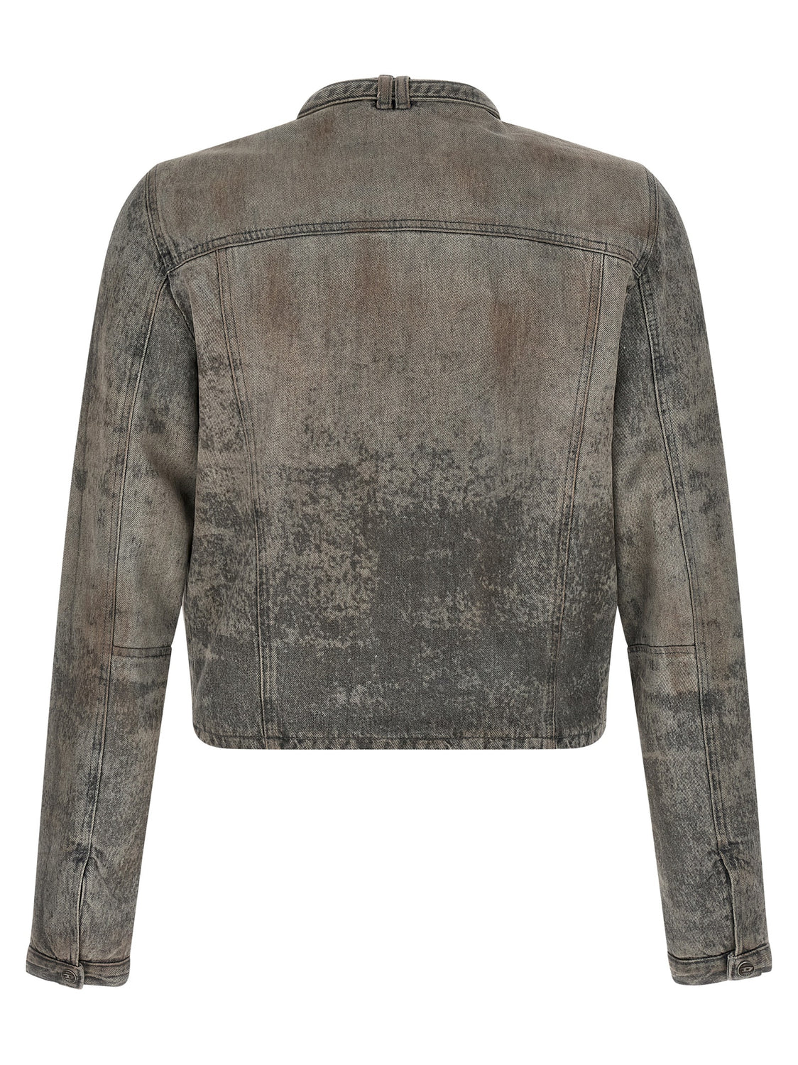 Gray Cotton Denim Jacket
