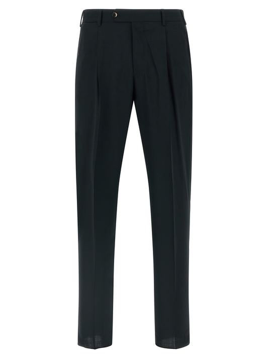 Black Virgin Wool Pants