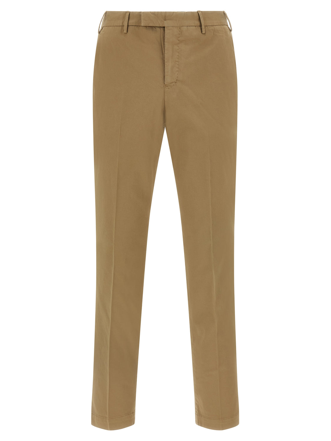 Brown Cotton Dress Pants