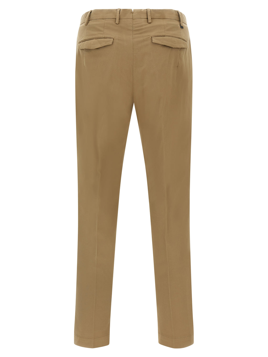 Brown Cotton Dress Pants