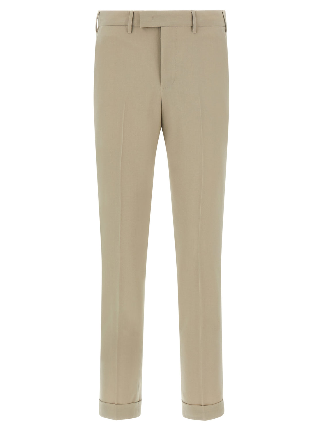 Beige Virgin Wool Dress Pants