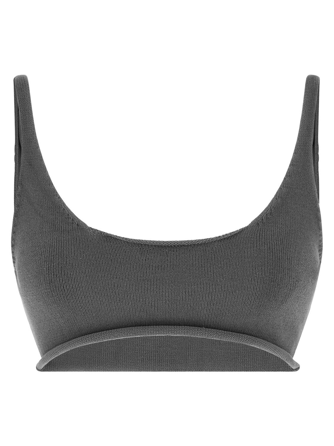 Gray Cotton Sport Bra