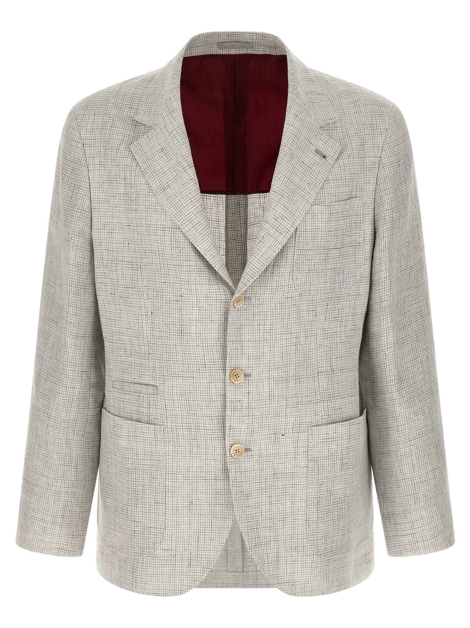 Beige Linen Blazer