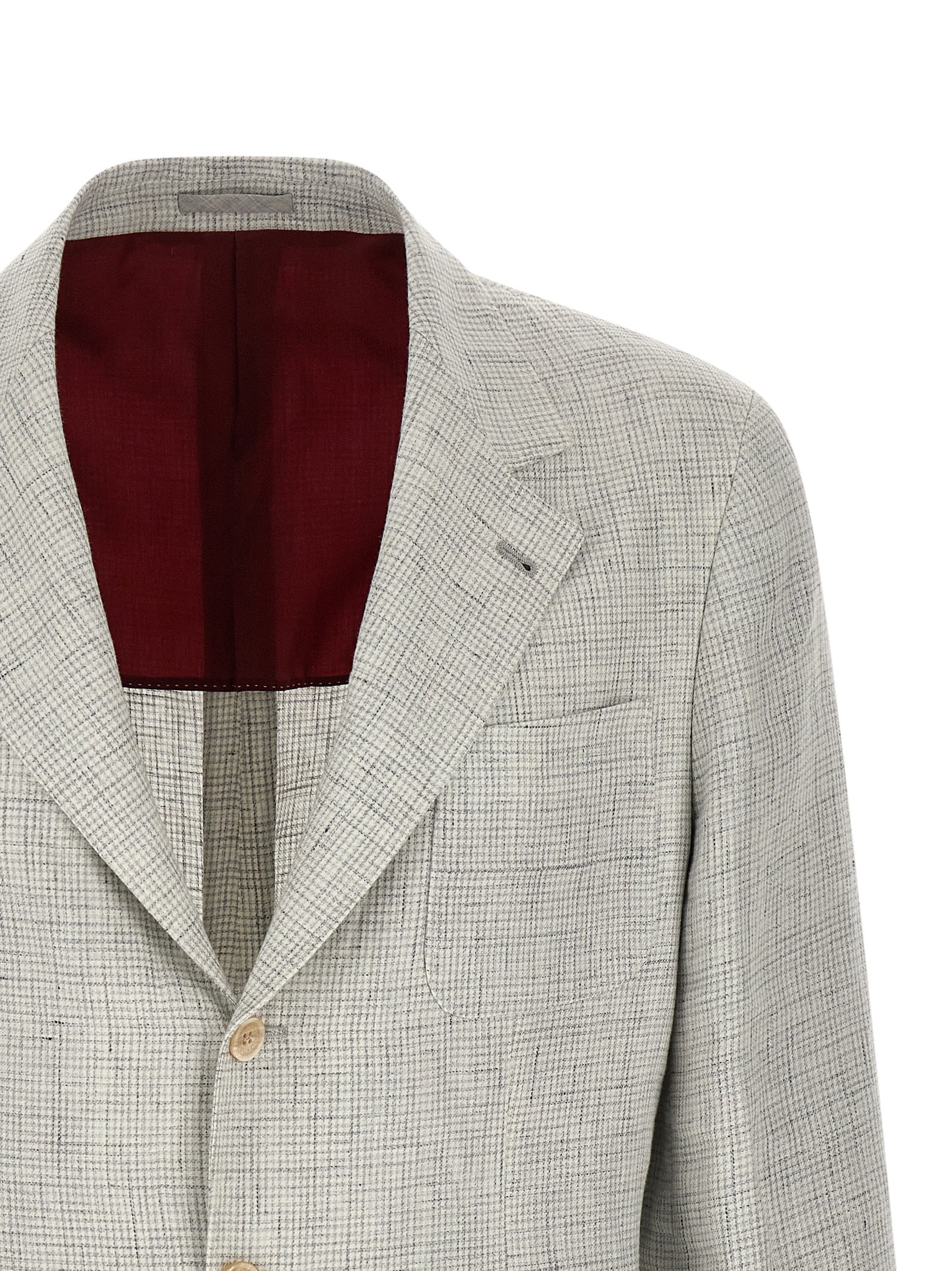 Beige Linen Blazer