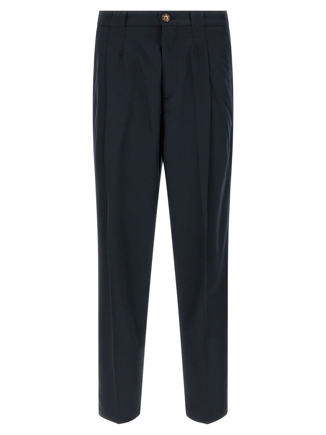 Blue Cotton Chino Pants