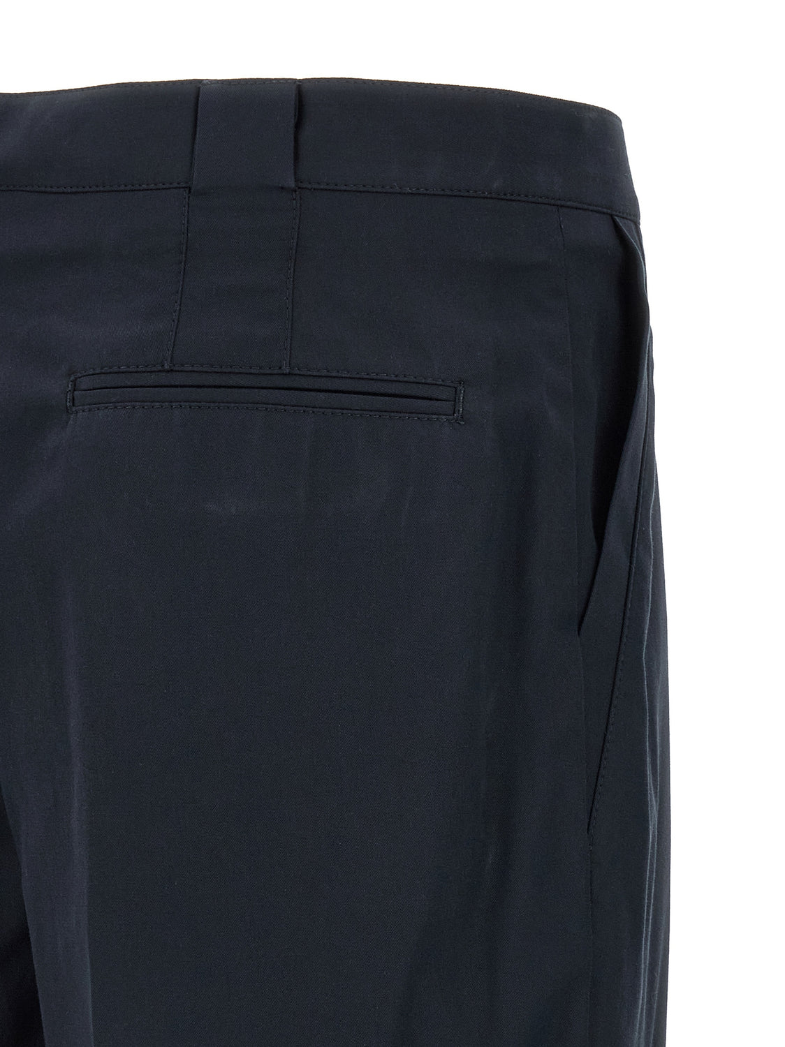 Blue Cotton Chino Pants
