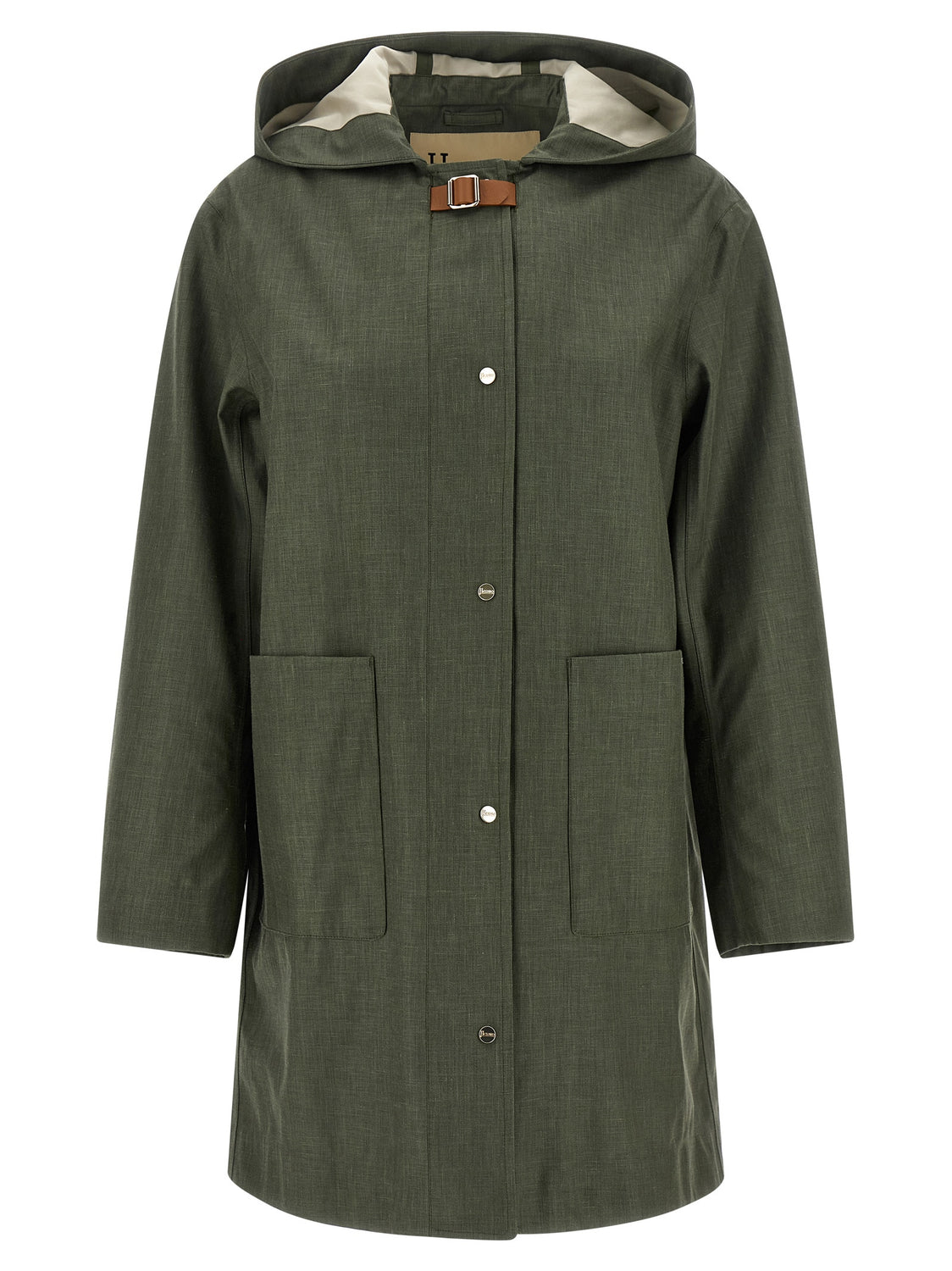 Bicolor Linen Coat