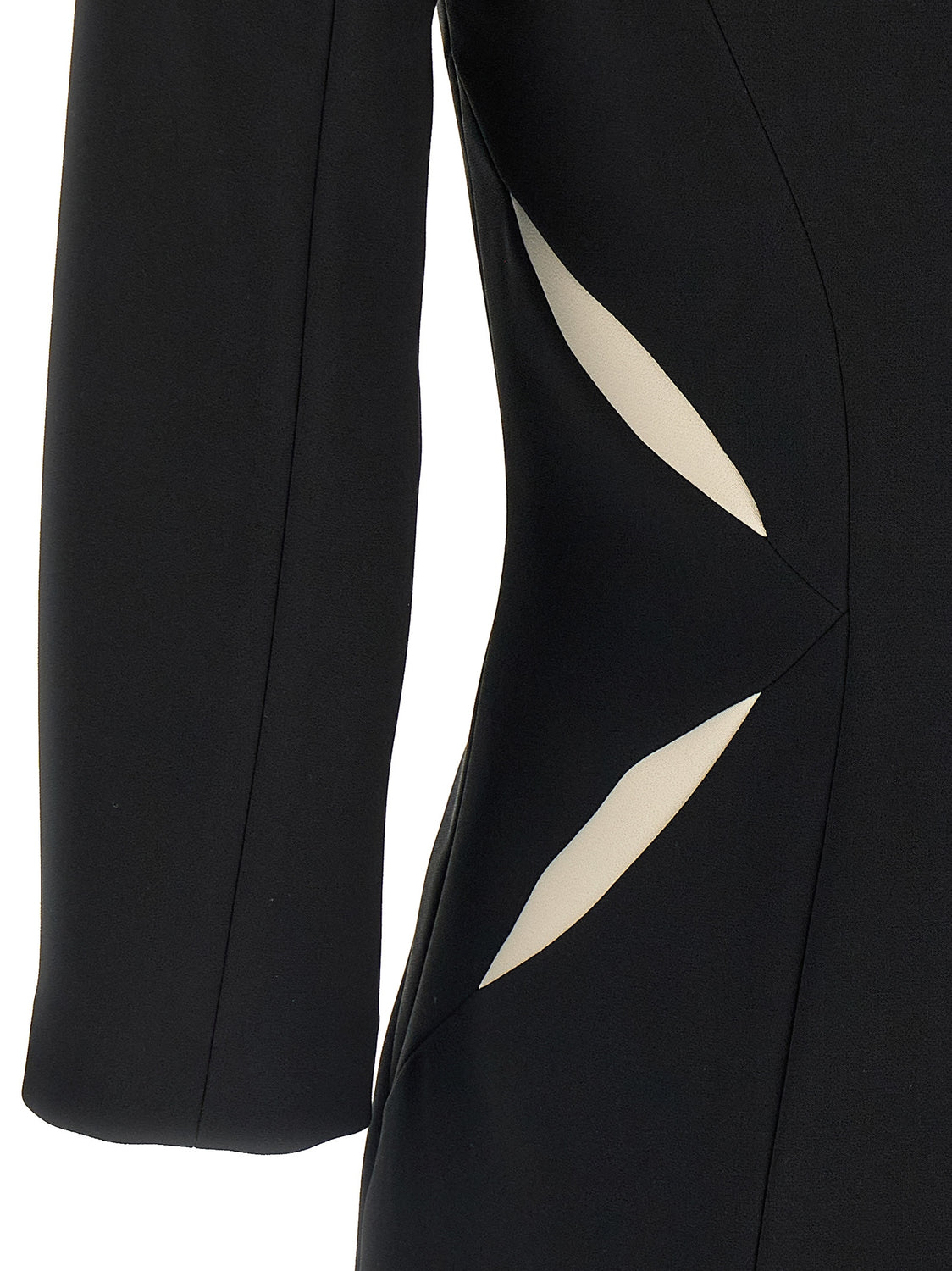 Bicolor Polyester Short Dress