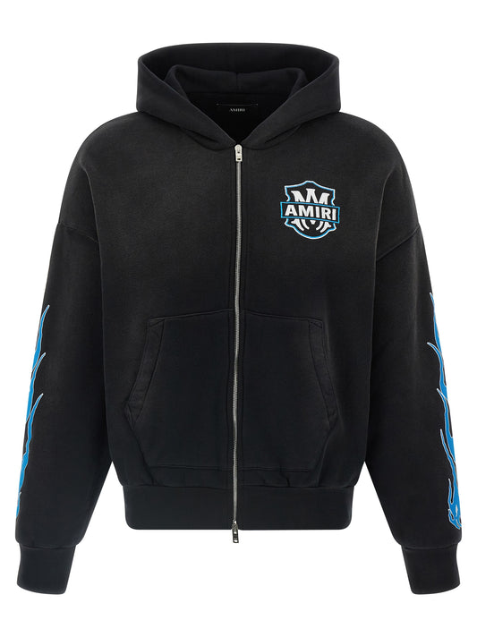 Black Cotton Sweatshirt