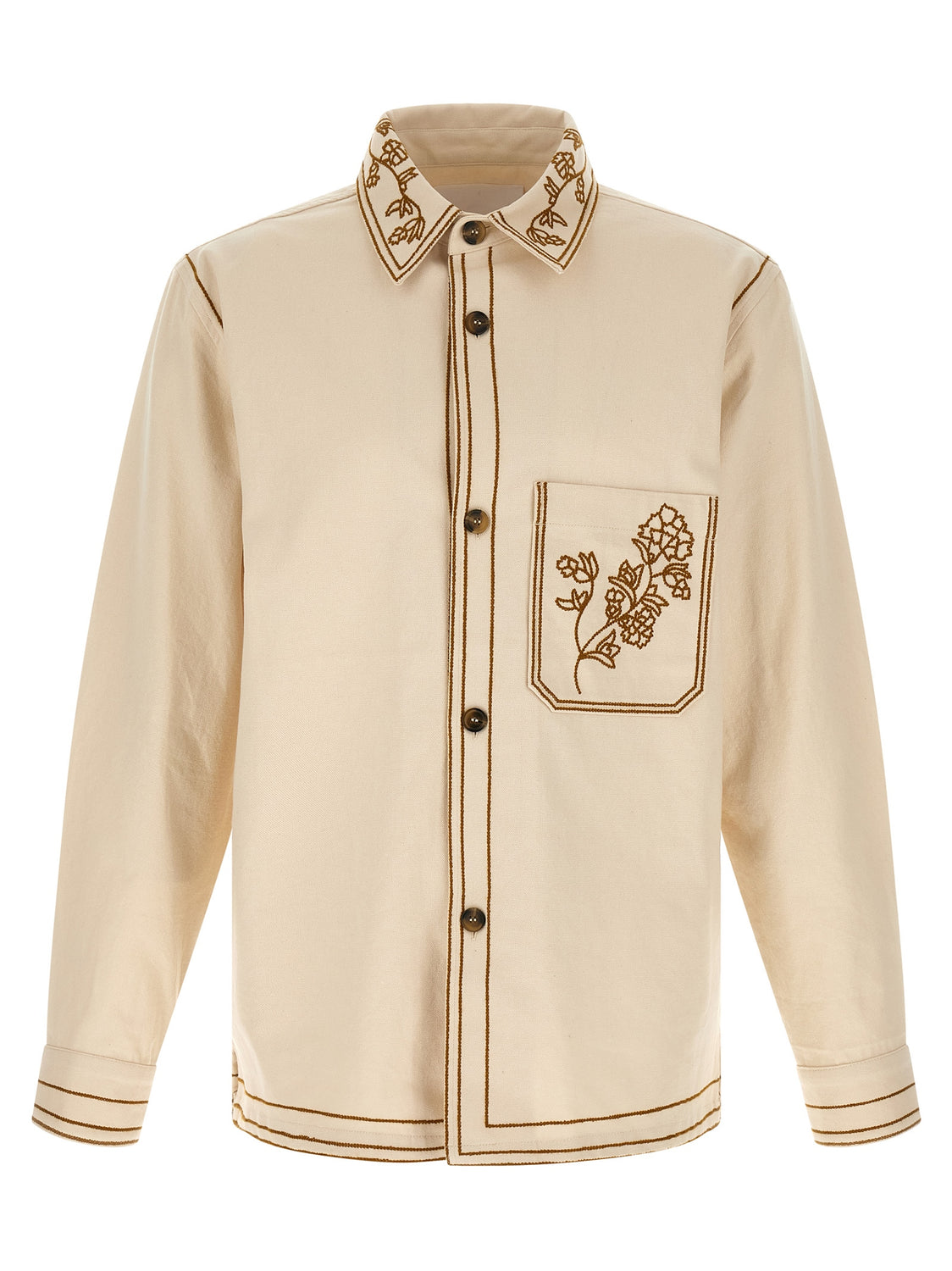 Beige Denim Shirt