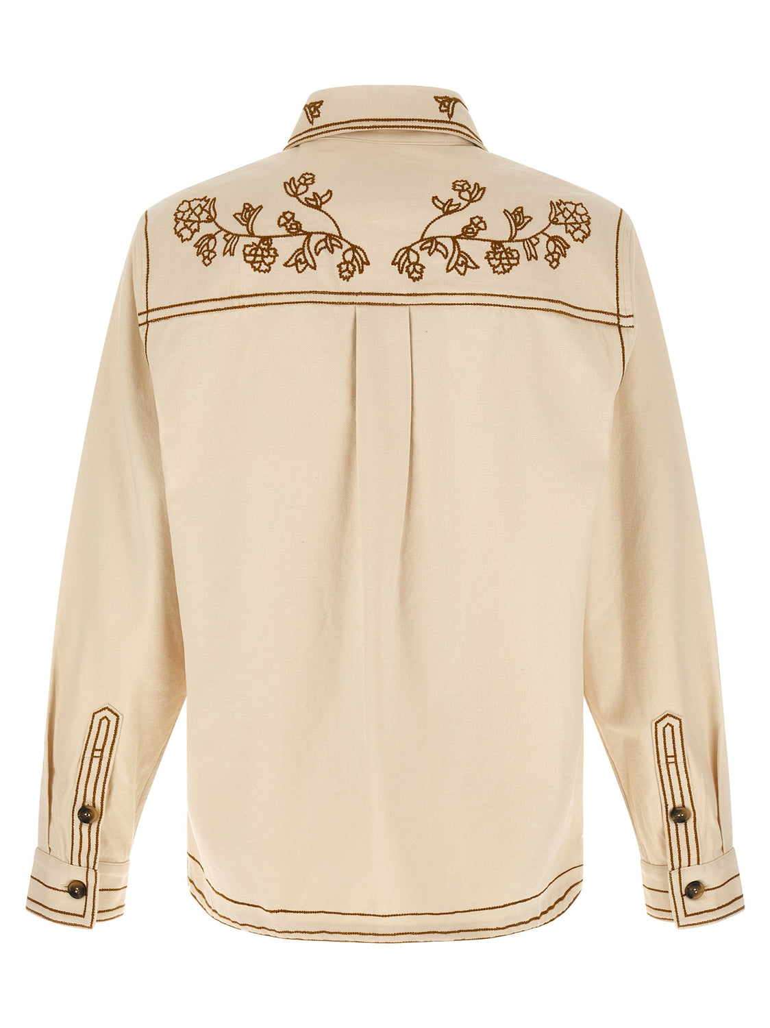 Beige Denim Shirt