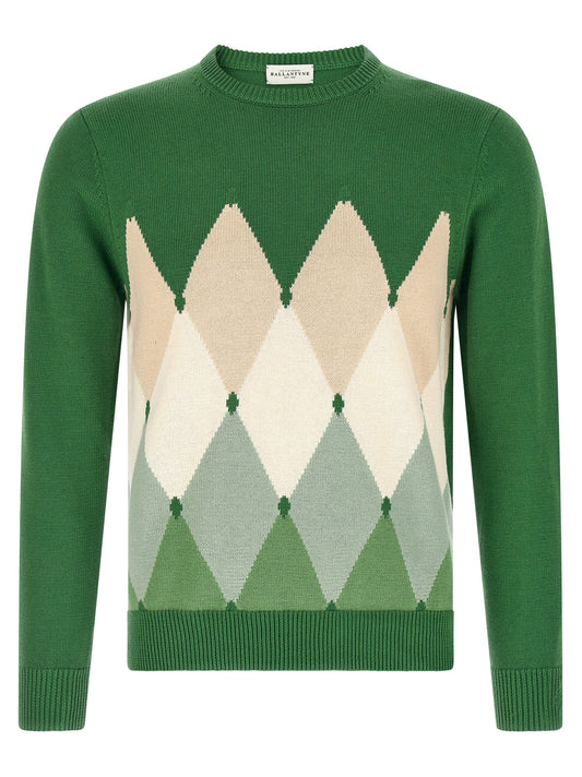 Bicolor Cotton Cardigan