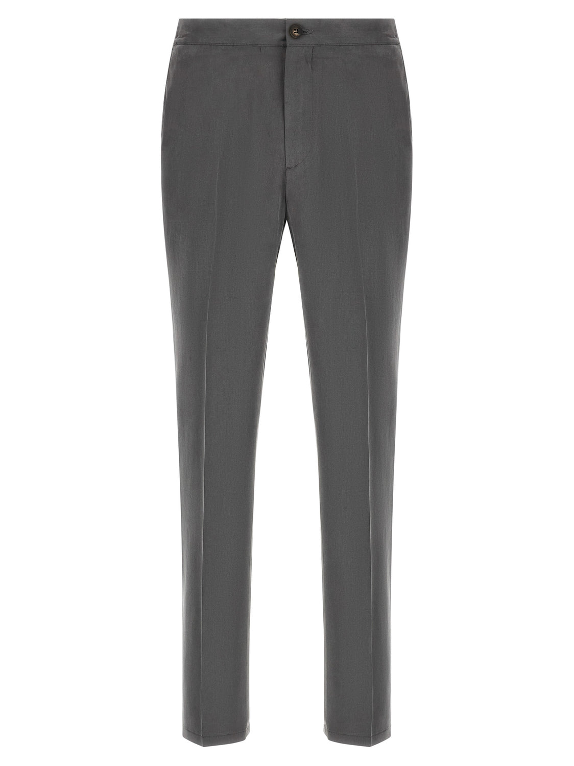 Gray Lyocell Casual Pants
