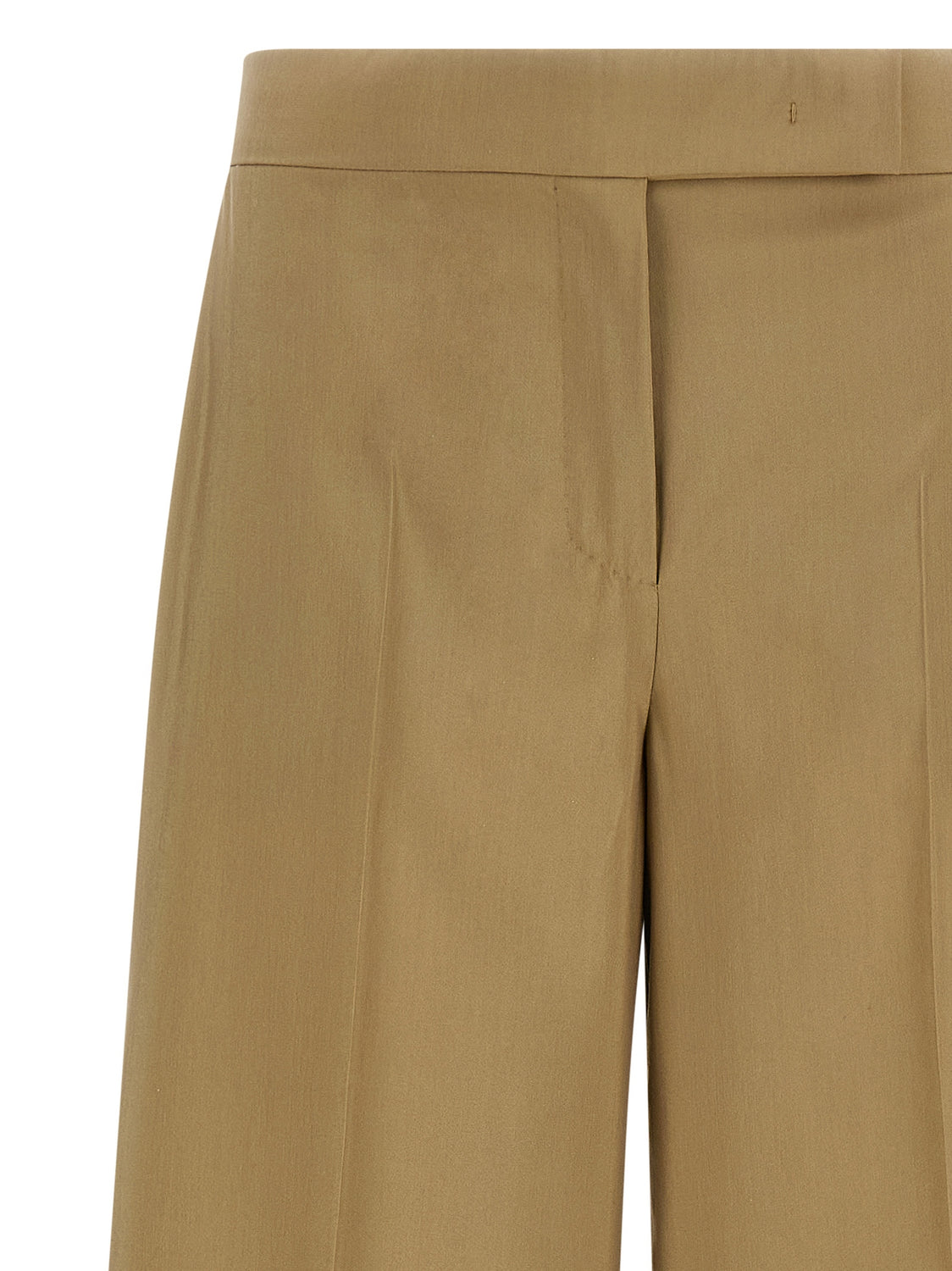 Beige Virgin Wool Dress Pants