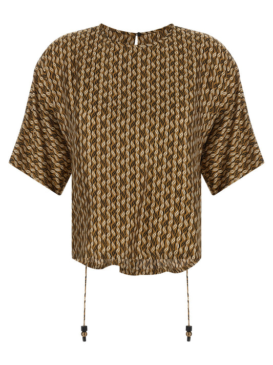 Brown Silk Blouse