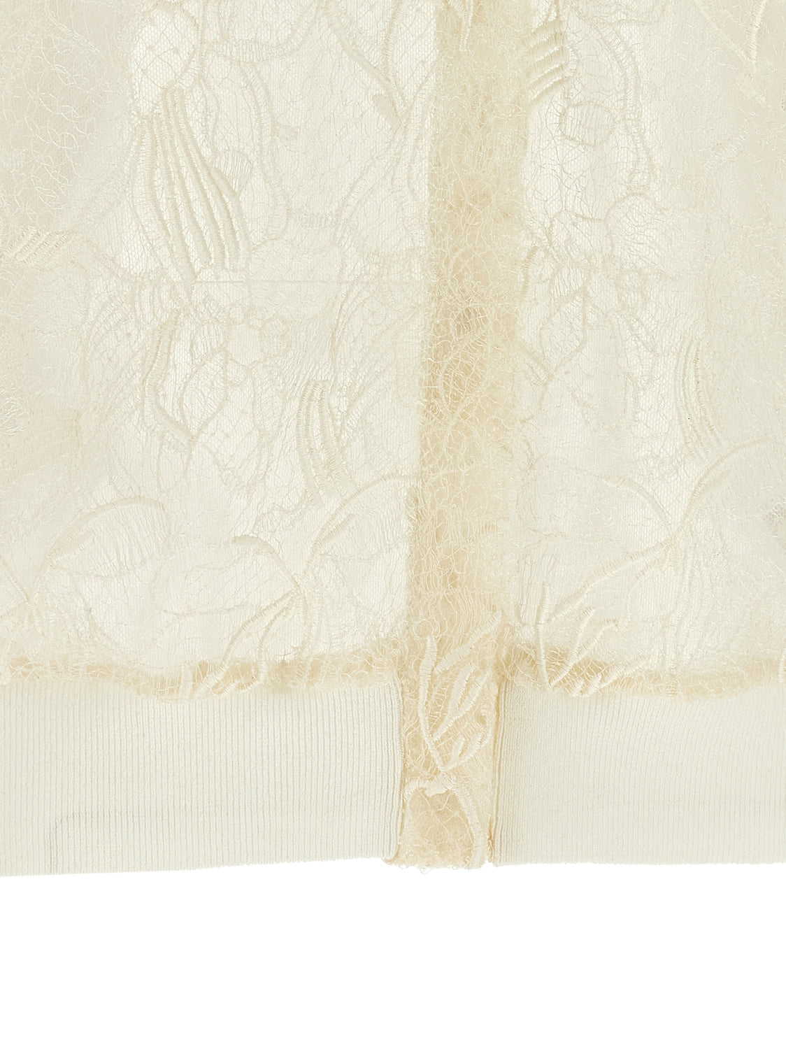 Beige Silk Cardigan