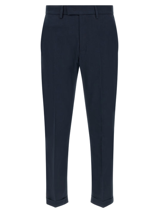 Blue Cotton Chino Pants
