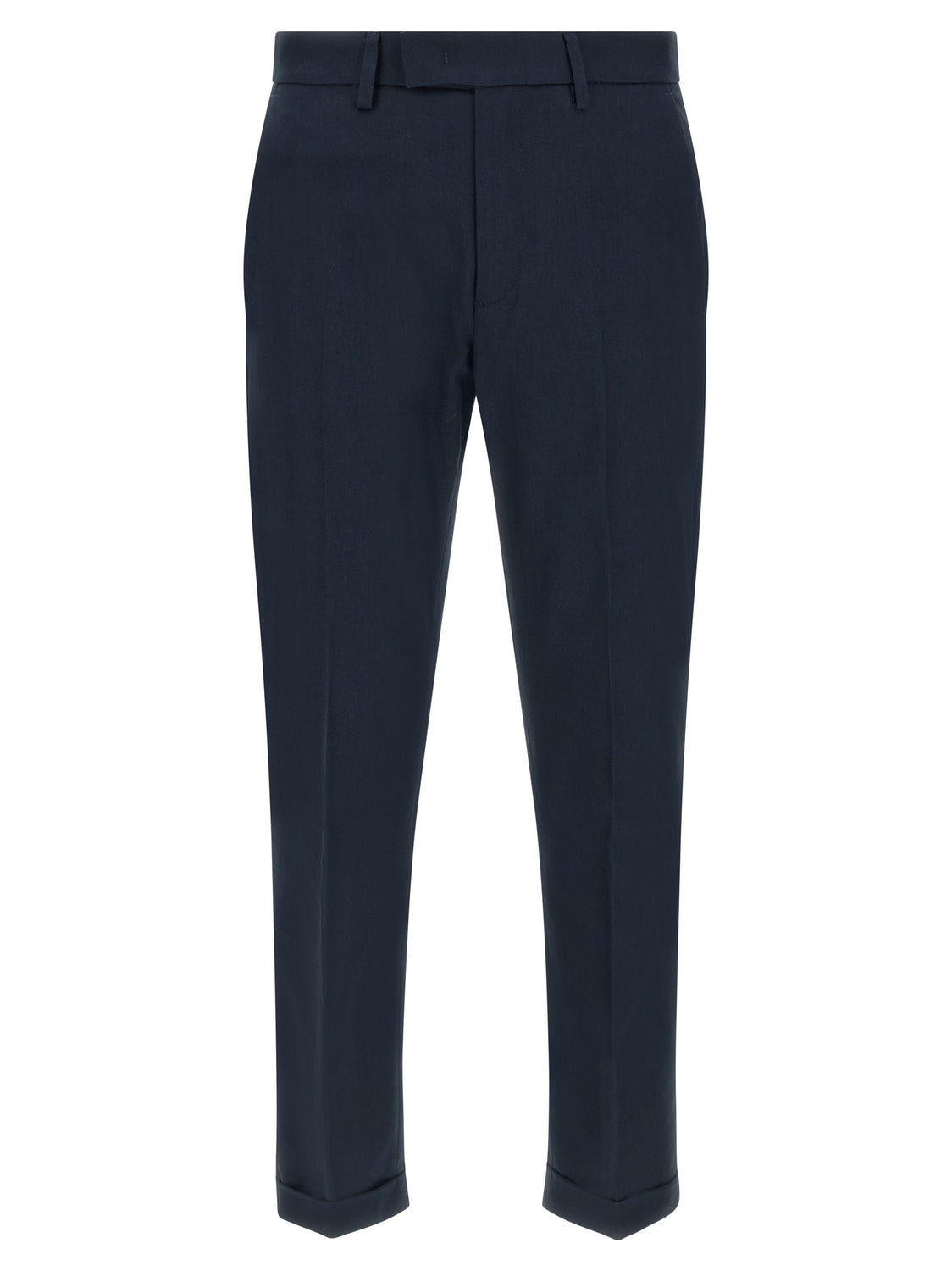 Blue Cotton Chino Pants