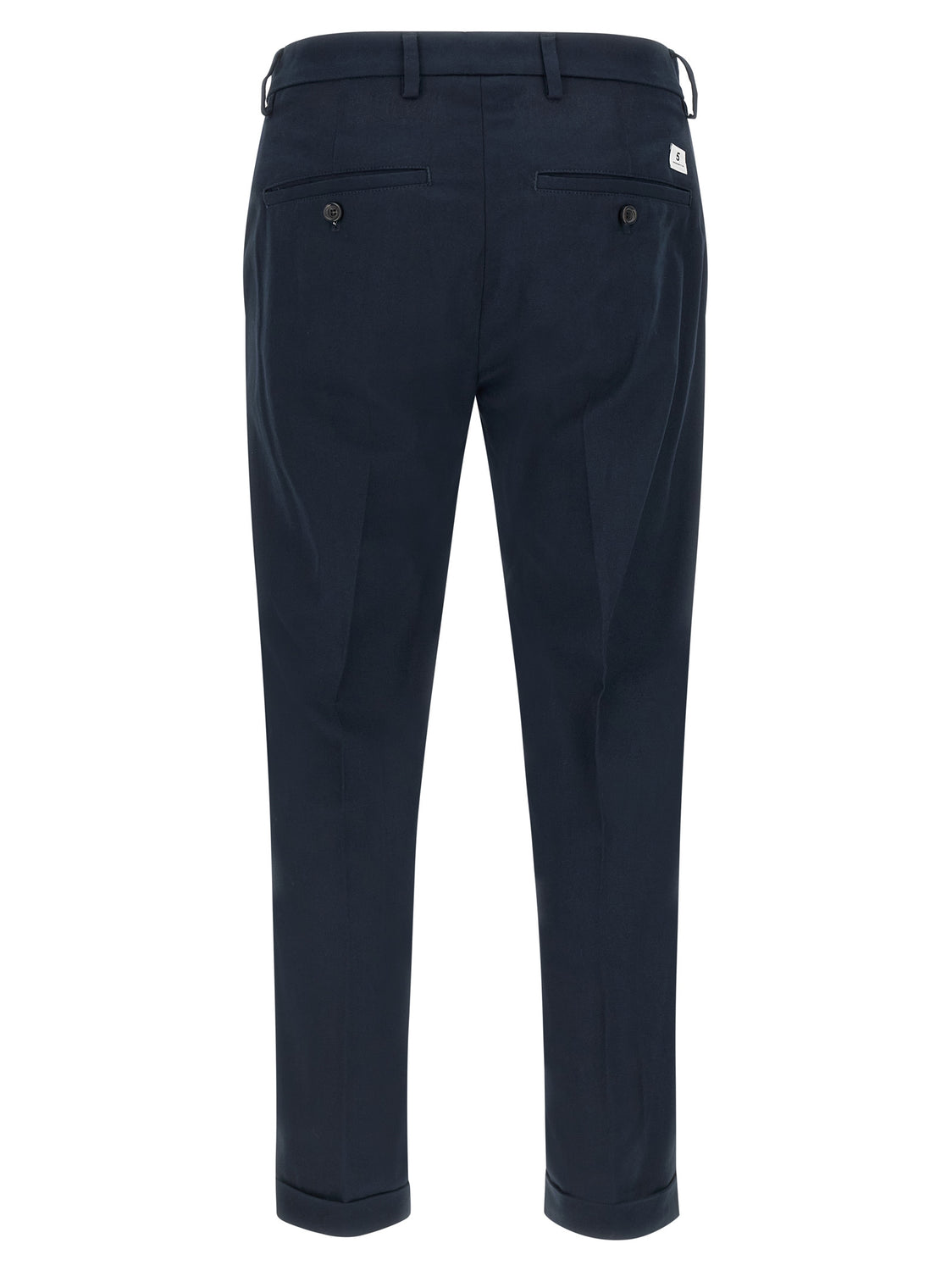 Blue Cotton Chino Pants