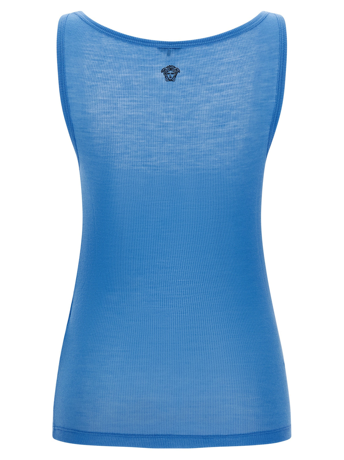 Blue Virgin Wool Tank Tops