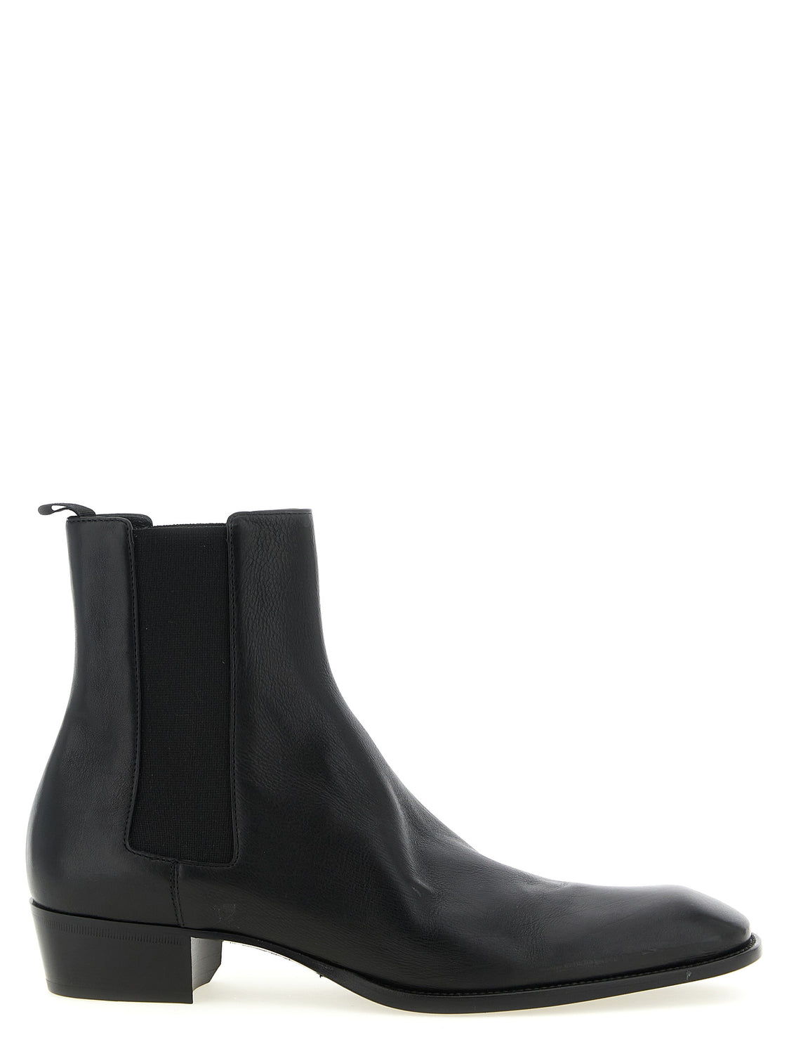 Black Calfskin Chelsea Boots