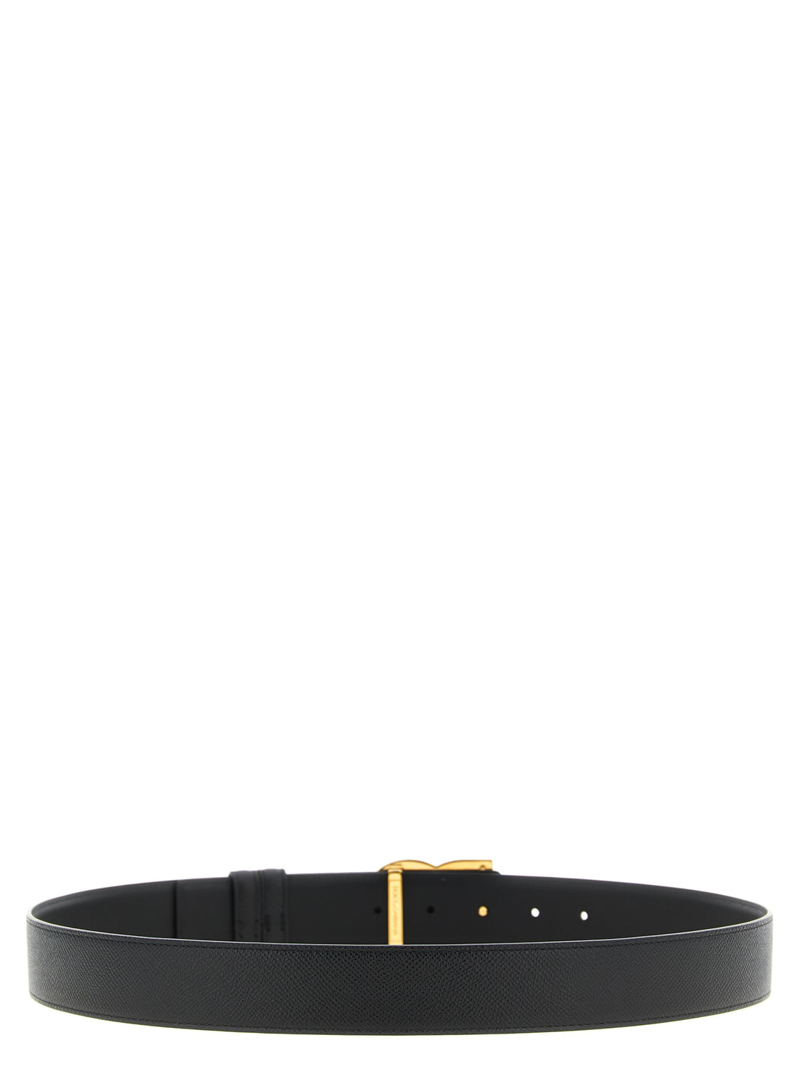 Black Calfskin Regular Belt