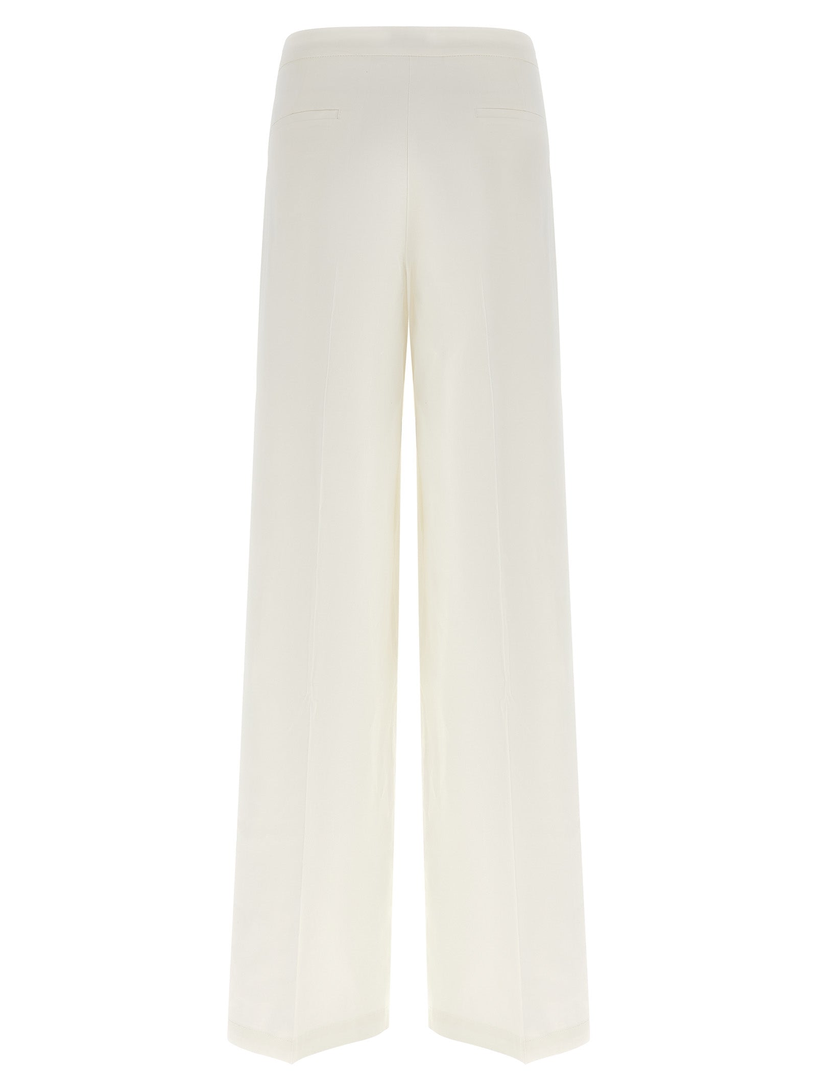 White Linen Casual Pants