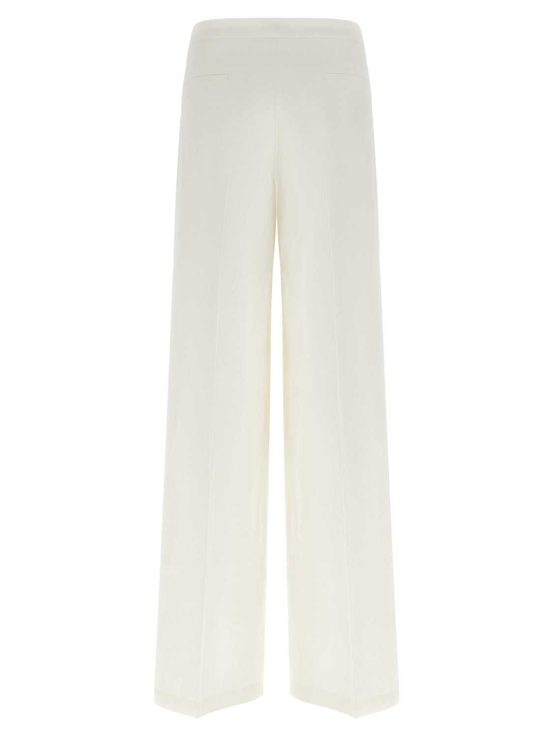 White Linen Casual Pants