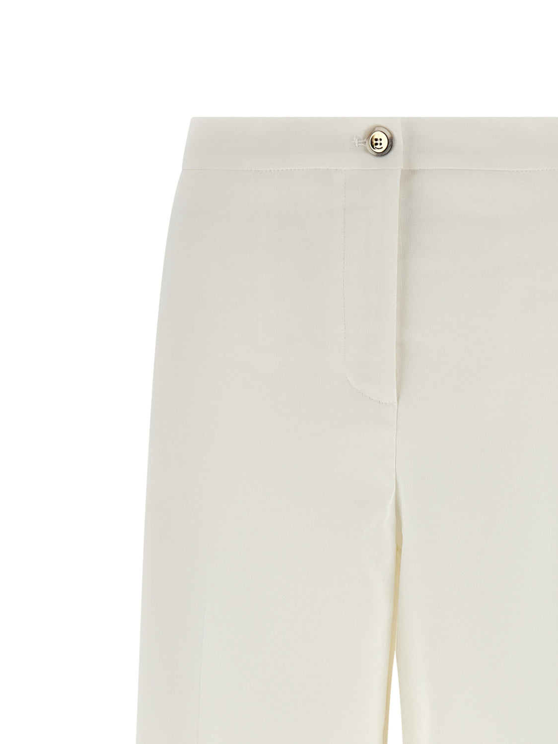 White Linen Casual Pants