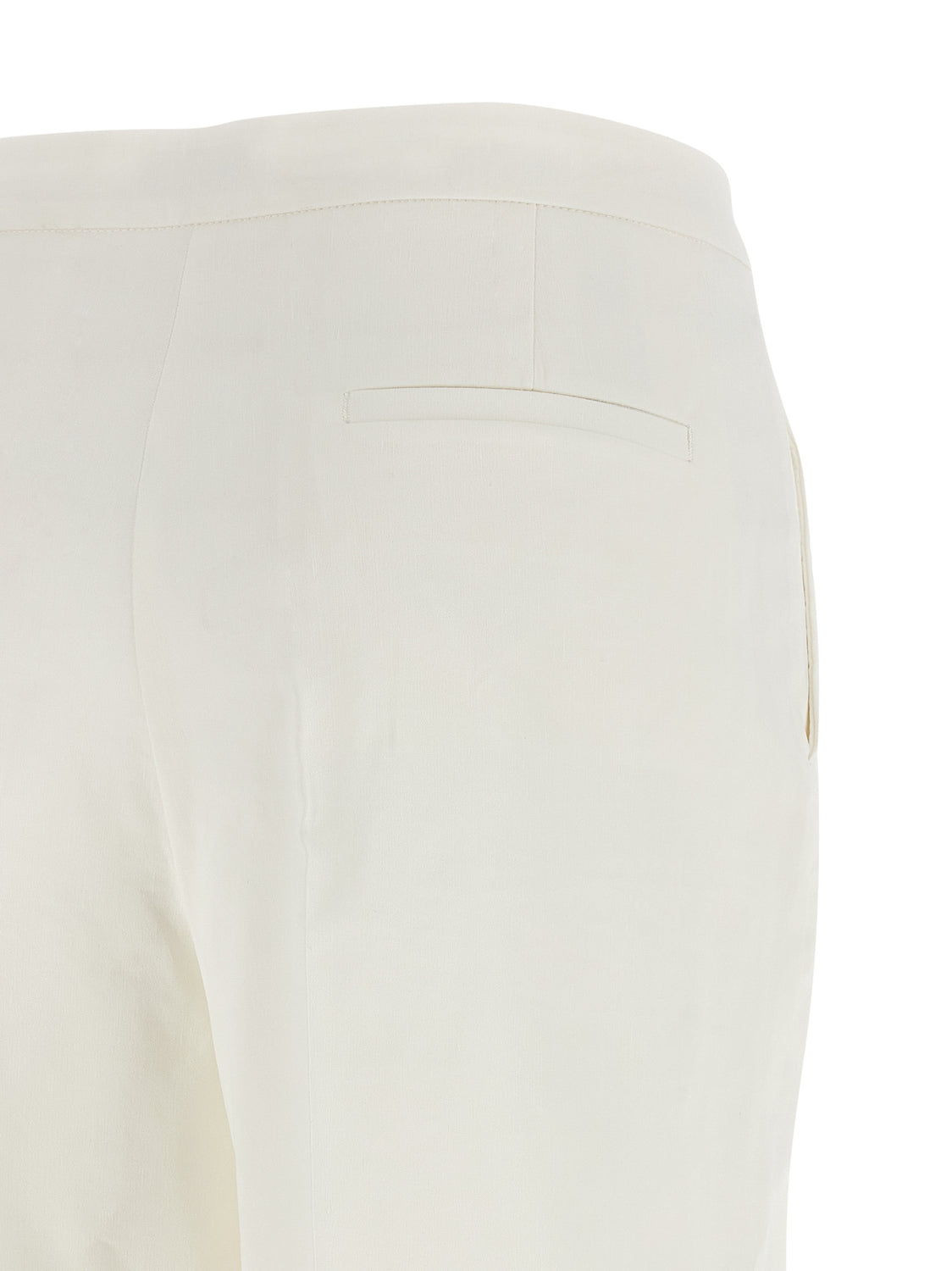 White Linen Casual Pants