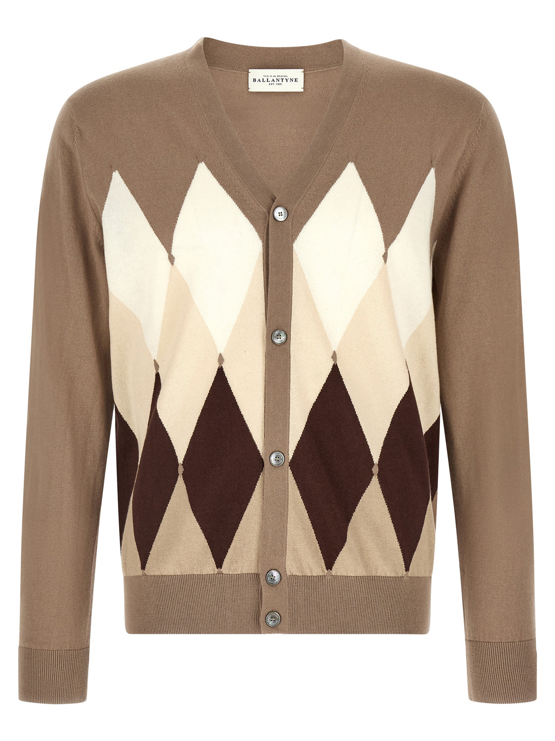 Brown Cotton Cardigan