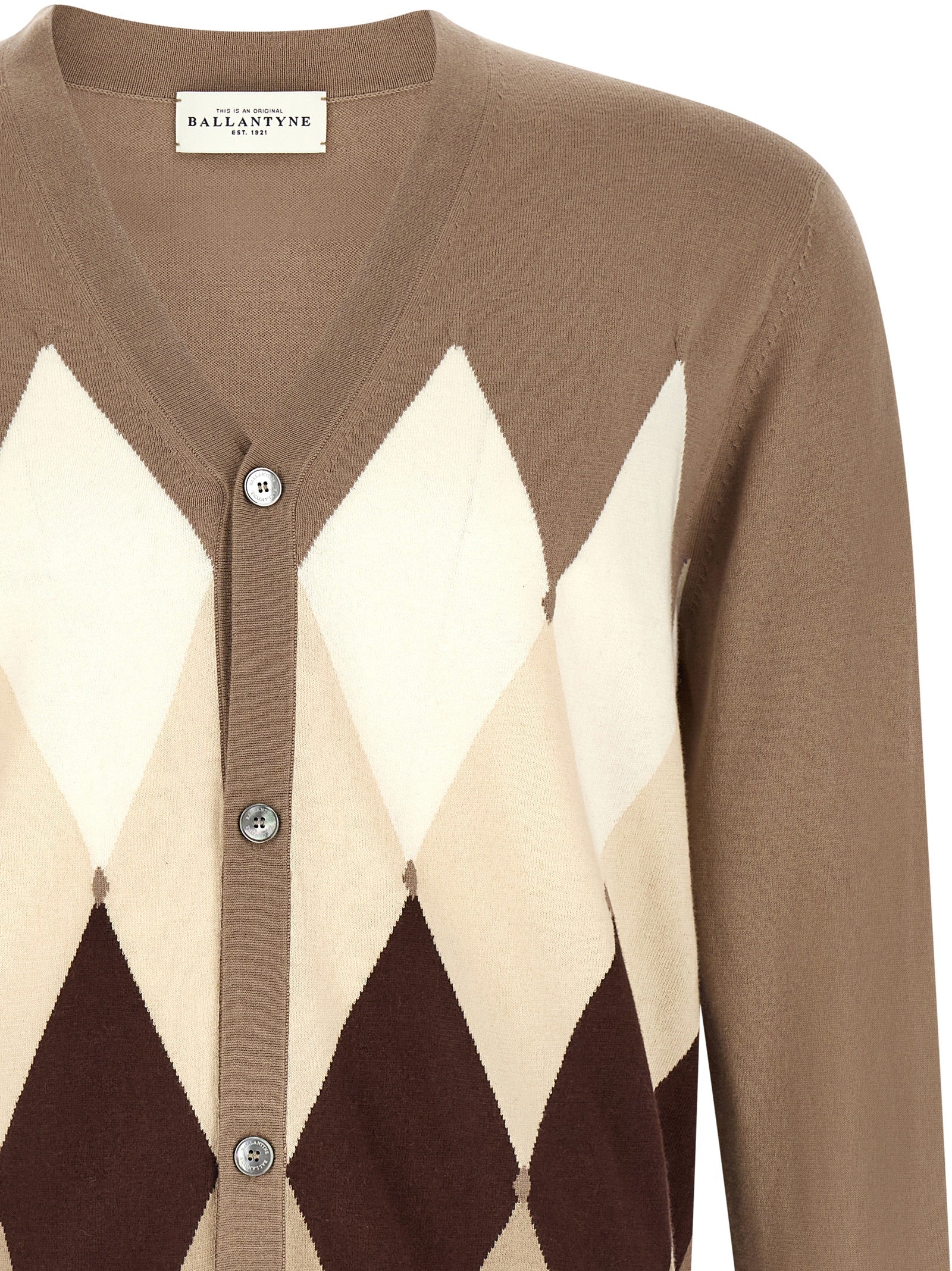 Brown Cotton Cardigan