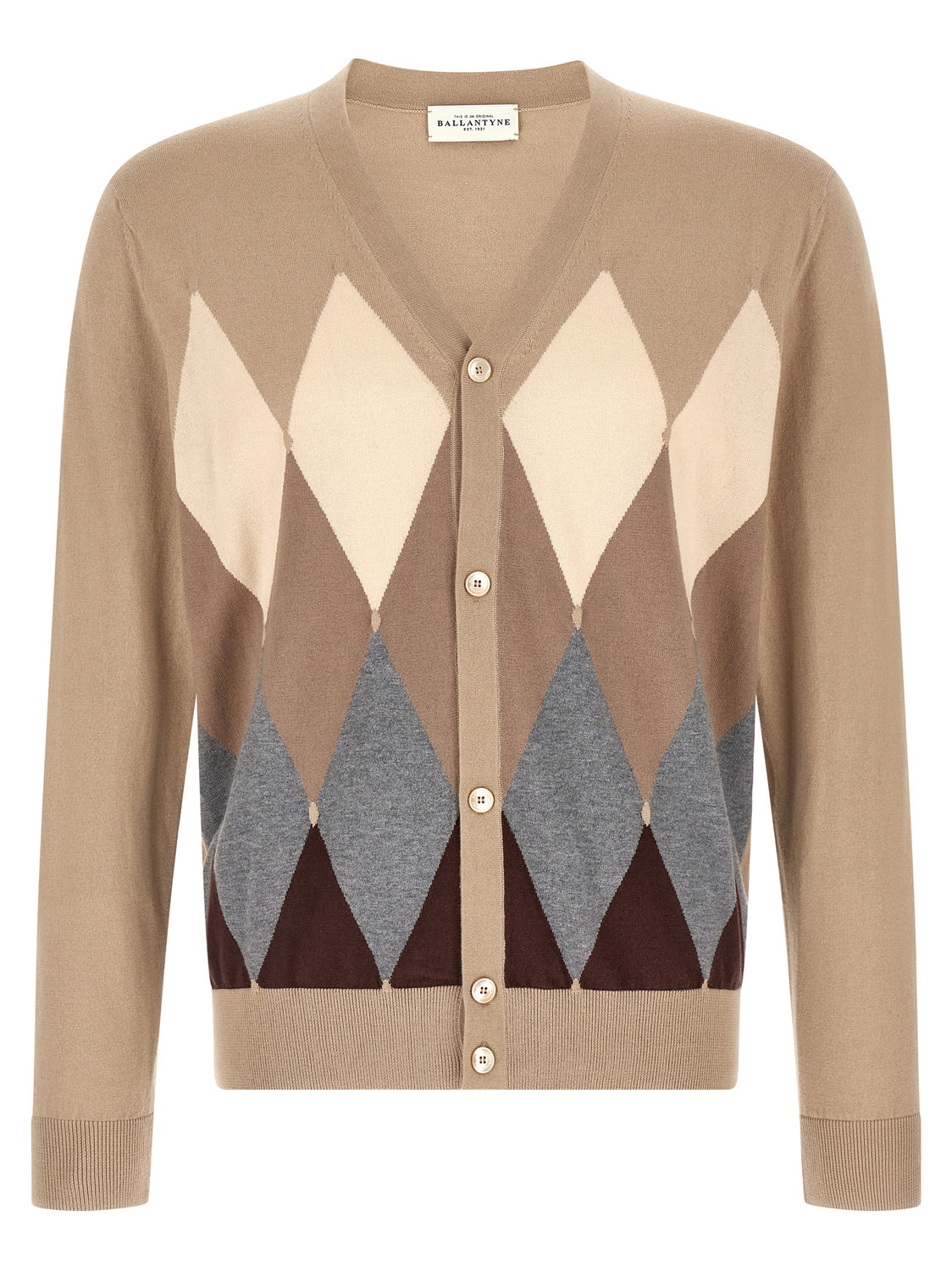 Beige Cotton Cardigan