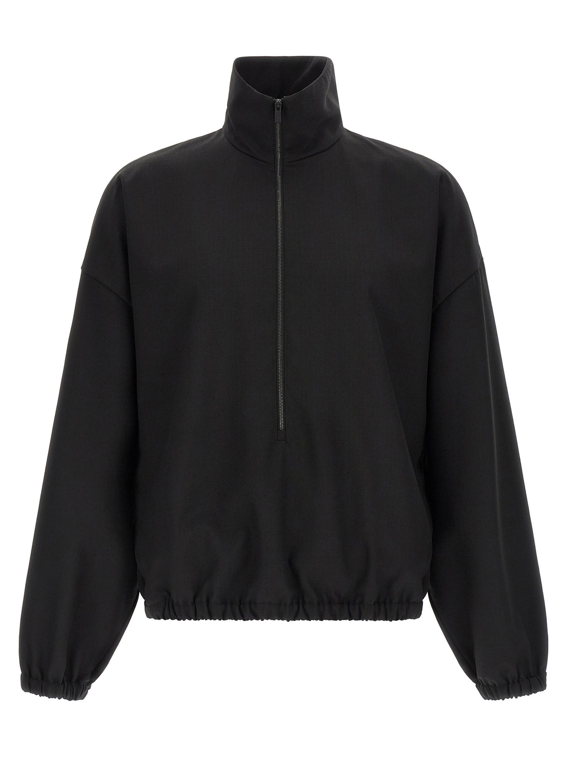 Black Virgin Wool Sweatshirt